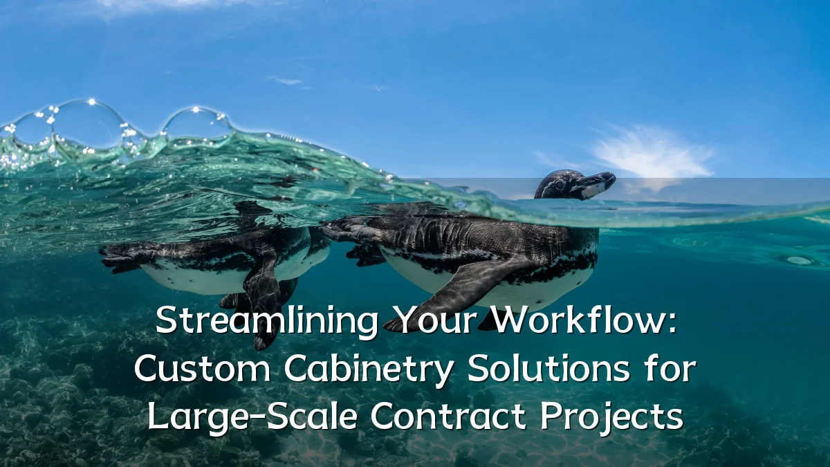 Streamlining Your Workflow: Custom Cabinetry Solutions for Large-Scale Contract Projects