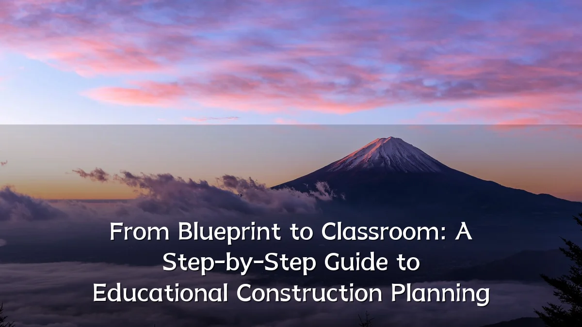From Blueprint to Classroom: A Step-by-Step Guide to Educational Construction Planning