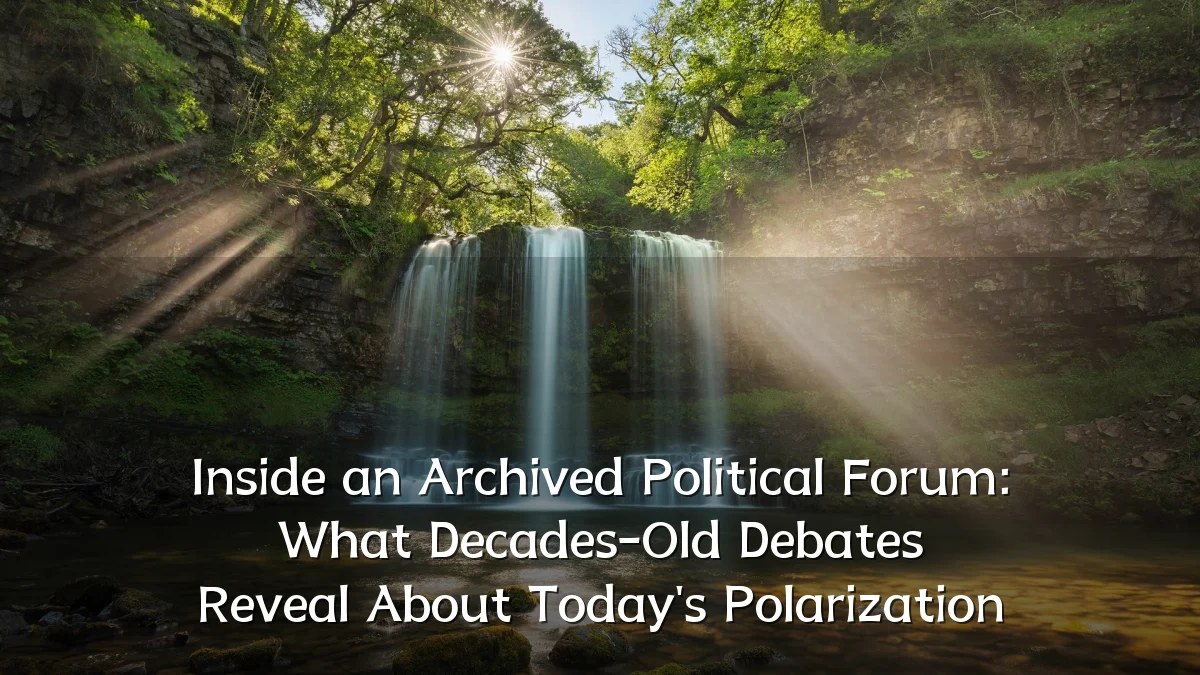 Inside an Archived Political Forum: What Decades-Old Debates Reveal About Today's Polarization