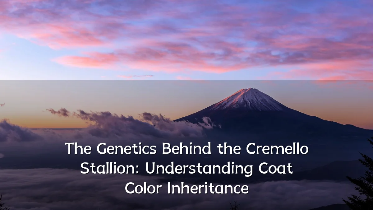 The Genetics Behind the Cremello Stallion: Understanding Coat Color Inheritance