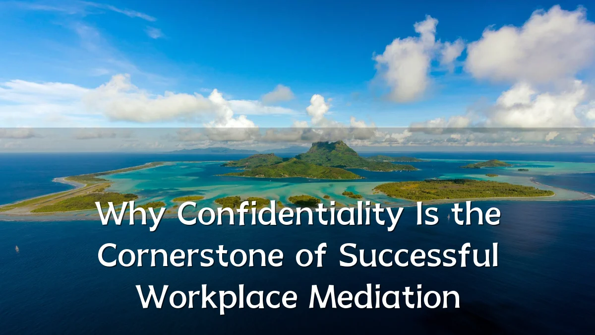 Why Confidentiality Is the Cornerstone of Successful Workplace Mediation