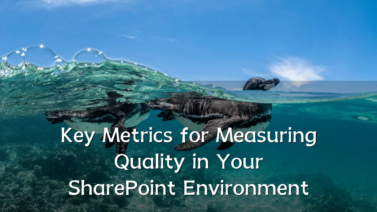 Key Metrics for Measuring Quality in Your SharePoint Environment