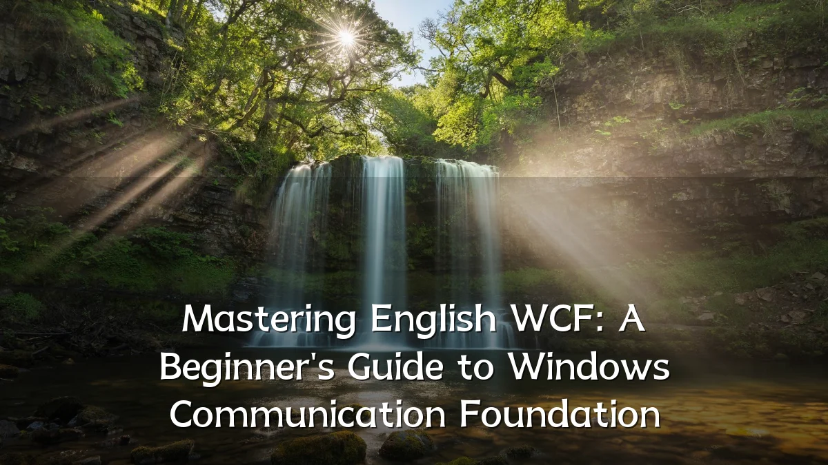 Mastering English WCF: A Beginner's Guide to Windows Communication Foundation
