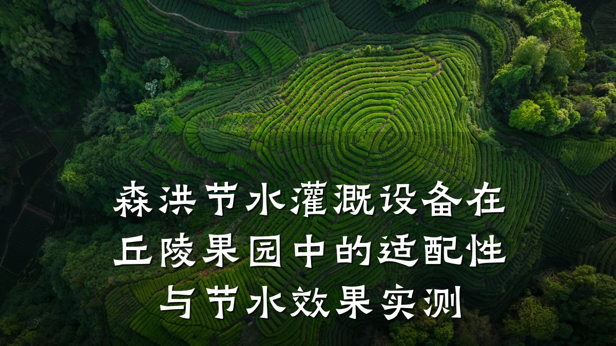 森洪节水灌溉设备在丘陵果园中的适配性与节水效果实测