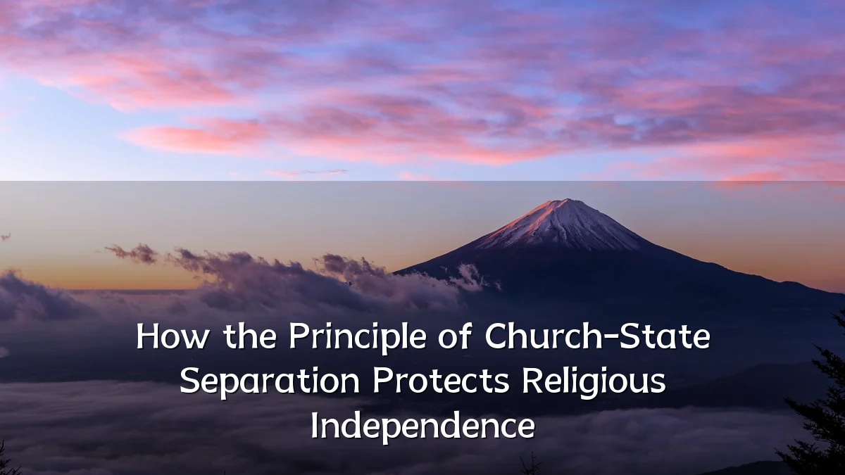 How the Principle of Church-State Separation Protects Religious Independence