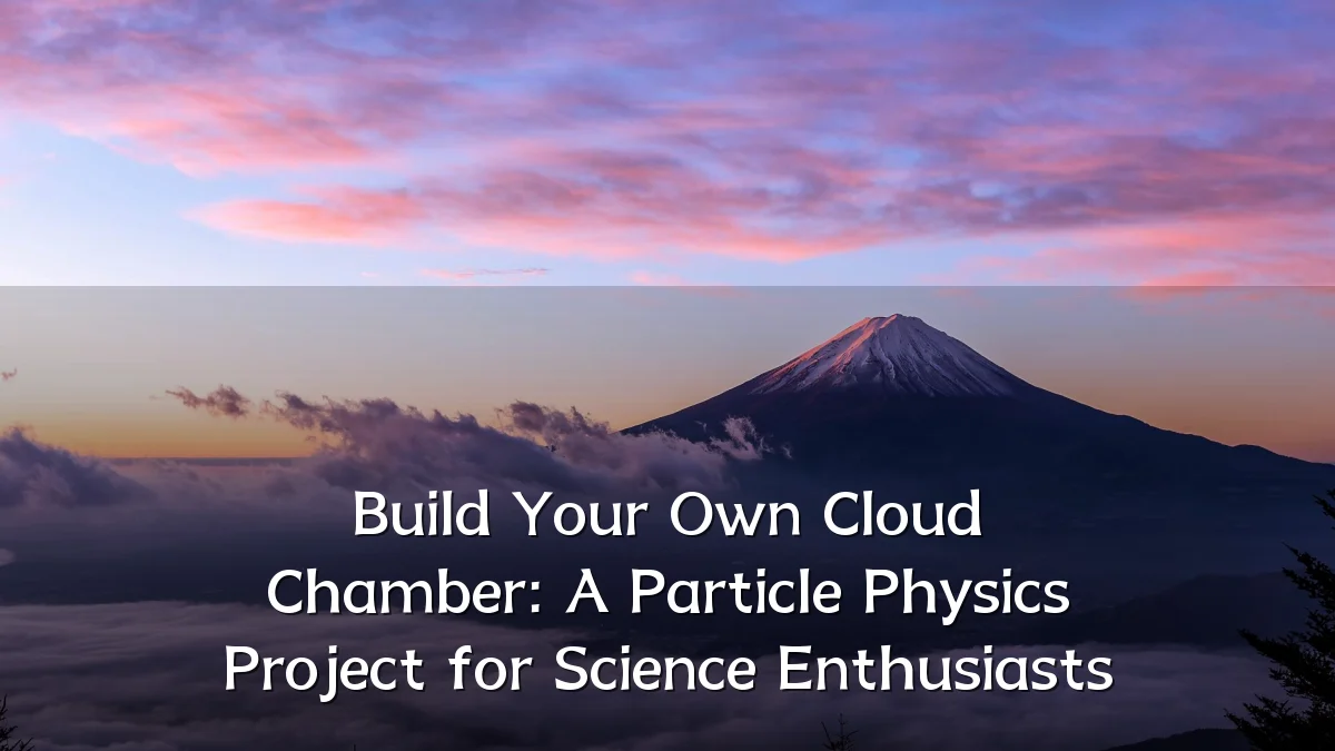 Build Your Own Cloud Chamber: A Particle Physics Project for Science Enthusiasts