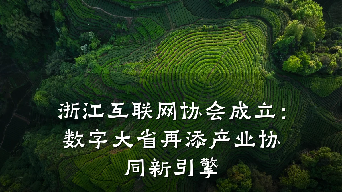 浙江互联网协会成立:数字大省再添产业协同新引擎