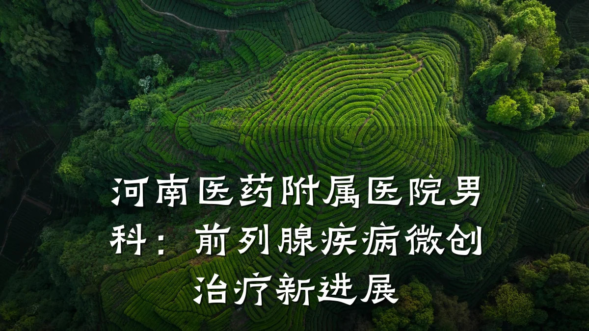 河南医药附属医院男科：前列腺疾病微创治疗新进展