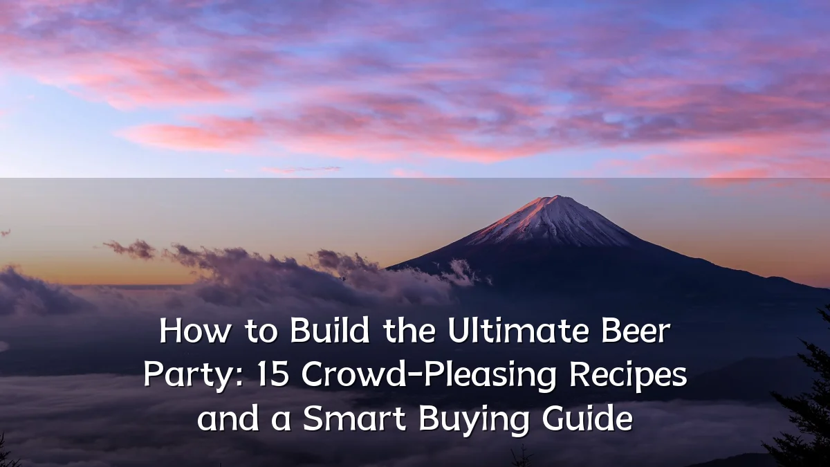 How to Build the Ultimate Beer Party: 15 Crowd-Pleasing Recipes and a Smart Buying Guide