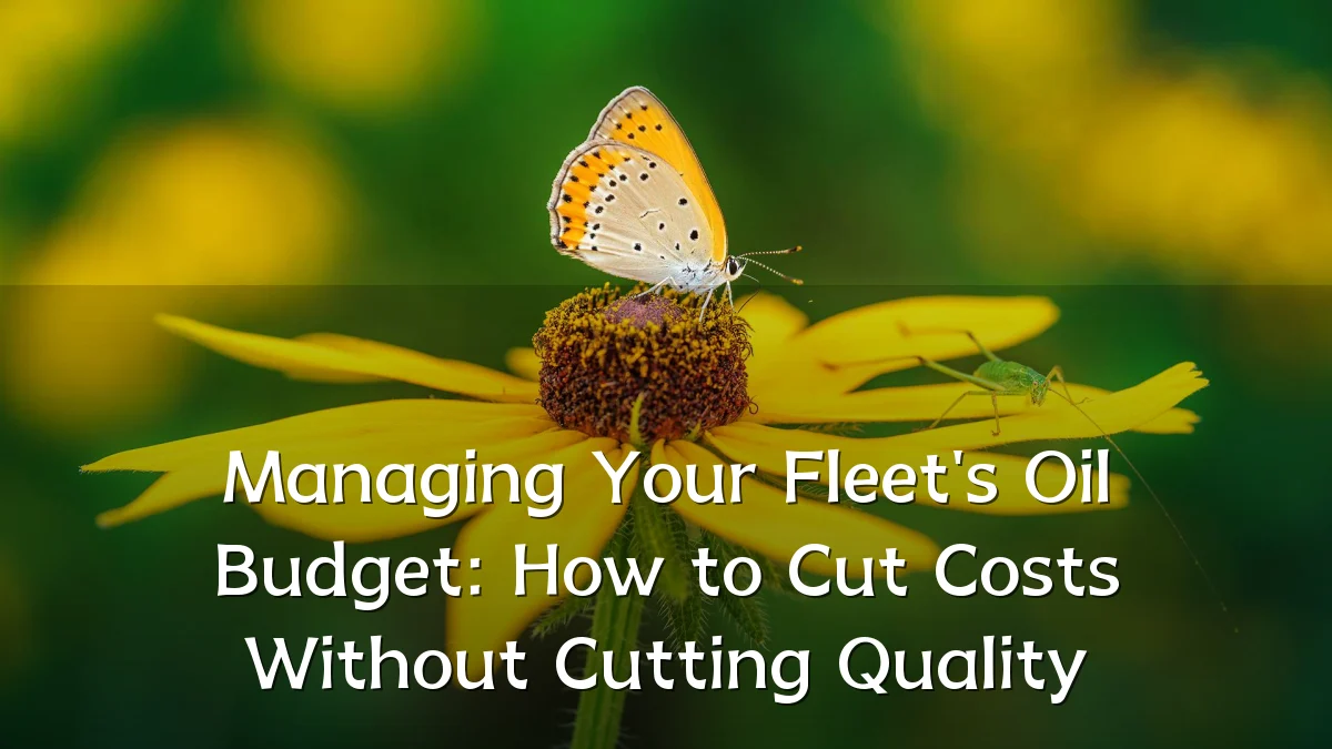Managing Your Fleet's Oil Budget: How to Cut Costs Without Cutting Quality